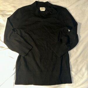 Kate spade quarter sleeve black sweater